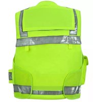Anpassbares Logo Para-Medizinische Sicherheitsweste Hochsichtbare Reflektierende LED-Blitzweste Multifunktionale Taschen Verstellbares Taktisches Design 100%