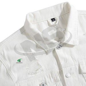 Chaqueta vaquera asequible de color sólido para hombre, Chaquetas vaqueras de invierno personalizadas OEM, ropa de calle duradera de última moda - Product Image 6