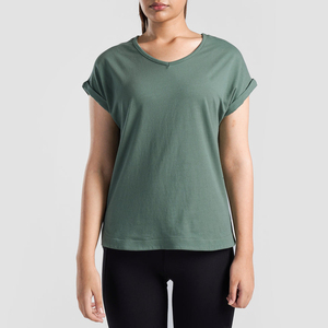 Camisetas de algodón informales de mujer personalizadas, camisetas de moda con estilo, proveedores de moda, fabricantes de ropa al por mayor - Product Image 4