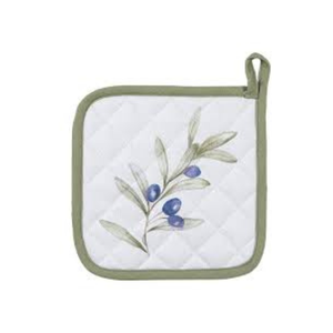 Porte-pot organique 100% rouge brodé abordable matelassé résistant à la chaleur certifié GOTS durable OEM ODM fabriqué en Inde - Product Image 5