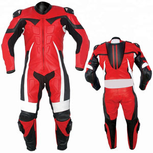 Combinaison de moto pour hommes avec logo personnalisé, fournisseur direct d'usine, cuir coupe-vent de haute qualité, grande taille, couleur unie, concevez la vôtre - Product Image 1