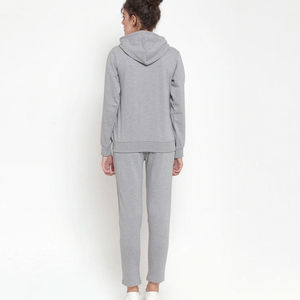 Logotipo personalizado 2025 Zip Mujeres Jogger Conjuntos Trajes de sudor a juego para mujeres Trajes de jogging en blanco Chándales al por mayor - Product Image 5