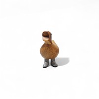 Vente en gros de sculptures de canetons en racine de bambou de style nordique, écologiques, sculptées et peintes, personnalisables, décoration d'intérieur