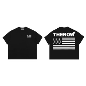 เสื้อยืด2025ใส่ได้ทั้งชายและหญิงทรงสลิมฟิตผ้าฝ้ายพิมพ์ลายสัตว์ดิจิทัล & โลโก้ด้านหน้า100% ผ้า dobby สไตล์ทางการ - Product Image 1