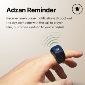 Cadeau musulman du Ramadan Islamique Tasbeeh Steps Fitness Calories Counter 18-20-22 Zikr Ring Jood Qibla Digital Dhikr Ring Waterpoof - Product Image 4