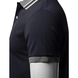 Polo de golf pour homme en coton 100% personnalisé de haute qualité avec impression brodée, t-shirts pour garçons, logo, polos pour homme - Product Image 6