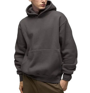 Sudaderas con Capucha Lisas Personalizadas para Hombre, Moda Urbana, 100% Algodón, Manga Larga, Hombros Caídos, Mejor Calidad al Mejor Precio - Product Image 3
