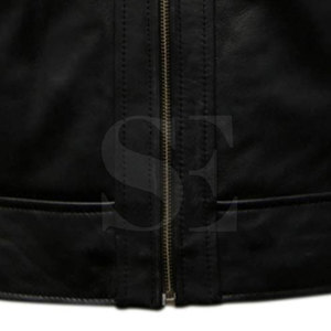 Nouveauté 2025 veste de moto en cuir véritable veste de motard noir dernière conception hommes veste - Product Image 6