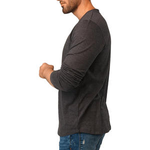 T-shirt Homme 2026 Nouvelle Collection Léger Séchage Rapide Manches Longues Style Formel en Tissu Tricoté Prix de Gros - Product Image 2