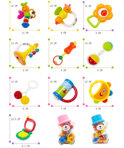 Juego de 10 <span class=keywords><strong>Sonajeros</strong></span> <span class=keywords><strong>y</strong></span> <span class=keywords><strong>Mordedores</strong></span> para Bebés, Juguete de Desarrollo Sensorial Montessori para Recién Nacidos de 0 a 12 Meses - Product Image 4