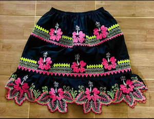 Vente en gros 2025 Nouveautés Jupes mi-longues taille haute faites à la main pour femmes Style décontracté respirant de luxe naturel - Product Image 3