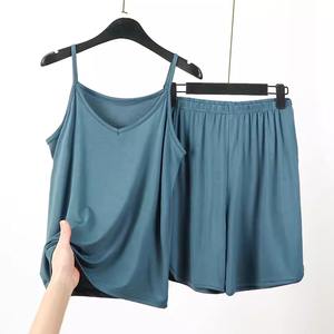 Conjunto de pijama de mujer Casual de dos piezas de gran tamaño primavera y otoño camisón de mujer traje de casa - Product Image 1