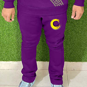 Conjunto Deportivo Informal de Algodón 100% con Forro Polar Cálido para Hombre, para Deportes, Caminar o Días Informales, para Invierno - Product Image 4