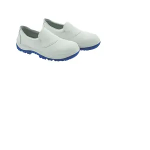 用于食品白色蓝色PU PU鞋底超细纤维鞋面S2意大利高品质安全鞋