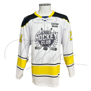 Diseña Tu Propia Camiseta de Hockey sobre Hielo Sublimada Personalizada - Camisetas Transpirables de Secado Rápido 100% Poliéster con Colores y Logotipo Personalizados - Product Image 2