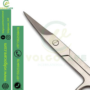 2025 New Arrival Baby Nail <b>Scissors</b> with Rounded Probe Tip Curved - Stainless Steel 4.5" Good for Dogs and Cats - Product Image 3