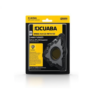 Inserto de Torneado Indexable WNMG 060412E-FMT9415D de 3.81mm con Recubrimiento MT-CVD, Paquete ISO de 10 Unidades para Herramientas de Torneado - Product Image 2