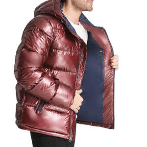 Chaqueta Acolchada de Moda Urbana para Hombre, Cierre Frontal, Mangas Largas, Bolsillos Laterales, Capucha, Nuevo Diseño - Product Image 3