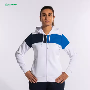 Fabrication sur mesure, broderie, unisexe, 400 g/m²/500 g/m², sweat-shirt à capuche surdimensionné sans cordon, double couche, fermeture éclair, 100 % coton - Product Image 4