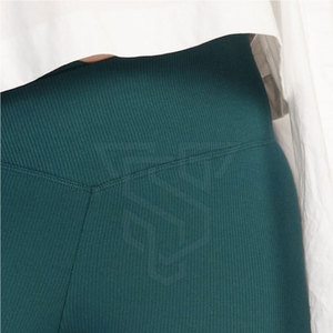 High Quality <b>Women's</b> Mid Waist Fitness <b>Leggings</b> Customized Solid Pattern Elastic Waist Closure Casual Wear <b>Waterproof</b> - Product Image 6