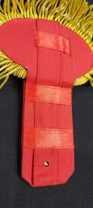 อินทรธนูทองขอบแดงทองทำจากผ้าทองเหลืองออกแบบให้เป็นแผ่นรองไหล่อุปกรณ์ป้องกันภัยส่วนบุคคล - Product Image 5