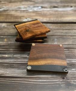 Modern Cup Tea Wooden Green <b>Resin</b> Epoxy Coasters Epoxy <b>Resin</b> Wood Coaster - Product Image 3