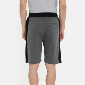 Shorts de sport coupe slim taille haute pour homme, fabriqués au Pakistan, coupe-vent, motif uni, teinture unie, décontractés, en toile, avec cordon de serrage, pour l'été - Product Image 6