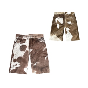 Best Selling <b>Men's</b> <b>Shorts</b> Cowhide <b>Leather</b> Summer Comfortable Outdoor Training Slim Fit Quick Dry High Street Style Fashion - Product Image 6