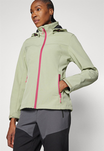 Chaqueta Softshell Brenham personalizada para mujer con espárragos, precio de fábrica, mangas completas y a prueba de viento, chaquetas para correr al aire libre para mujer - Product Image 5