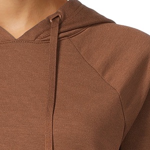 Sweat à capuche léger pour femme, 100 % coton, imprimé style vintage, avec badge frontal personnalisable pour un port quotidien confortable - Product Image 4