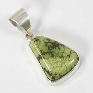 Conjunto de colgante de plata esterlina para niños con ajuste de bisel turquesa Damele natural religioso hindú para fiesta de Nevada - Product Image 2