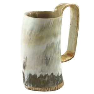 Taza de Cuerno Tallada a Mano de Primera Calidad, Material Orgánico, Estilo Vikingo y Animal, Ecológica, para Regalos Navideños y Decoración del Hogar - Product Image 3