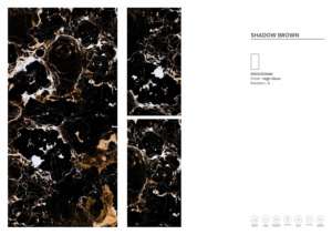 Carreaux de porcelaine émaillés de qualité supérieure, brun ombre, brillant, 600x1200 - Product Image 2