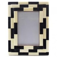 Cadres photo élégants en os incrusté, de qualité supérieure, artisanat AC0021, couleur naturelle, taille personnalisée, décoration murale pour espace de vie