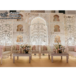 Mesmerizing English <b>Wedding</b> Stage Mirror <b>Frames</b> Modern <b>Wedding</b> Stage Decoration <b>Frames</b> Trending Wooden Mirror Panels Canada - Product Image 1