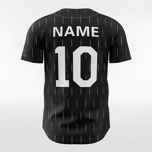2025 Customized Printed or Embroidered Mesh Baseball Jersey Breathable Comfortable Polyester material Base Ball Jersey with Oem - Product Image 4