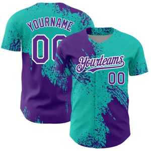 Wholesale Cheap 100% Polyester Baseball Jerseys Custom Made Breathable Sportswear for Men Plain Jerseys and <b>Shirts</b> - Product Image 4