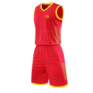 Ensemble d'uniformes de basket-ball de meilleure qualité 100% Polyester Dernier style Plus Size Caractéristique-Concevez le vôtre! - Product Image 2
