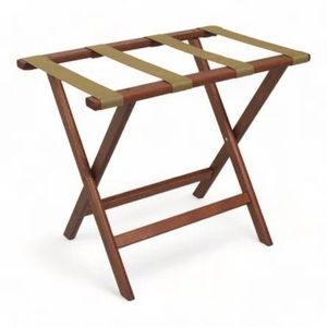 Porte-bagages décoratif en bois massif pour les auberges de charme avec un aspect classique et une finition lisse améliorant l'ambiance de la pièce - Product Image 4