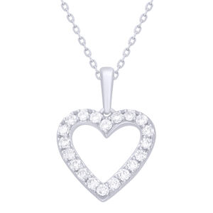 Venta caliente Rikhava Real Diamonds Pendant Heart Charm Jewelry para bodas y compromisos Colgantes y dijes de moda - Product Image 5