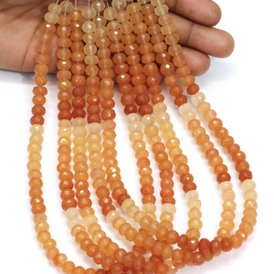 Cuentas Redondas Facetadas de Aventurina Durazno AAA, 7-9 mm, para Joyería y Artesanía - Product Image 2