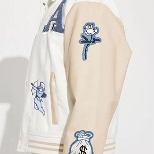 High Quality Men Varsity <b>Jacket</b> <b>Slim</b>-<b>Fit</b> College Fashion Design Stylish Top Quality Material Made Varsity <b>Jackets</b> - Product Image 4