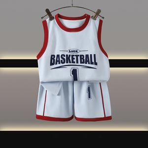 Conjunto de Ropa de Verano 2025 para Niños, 2 Piezas, Estilo Coreano, Conjunto de Baloncesto para Bebés, Niños y Niñas, Chaleco sin Mangas y Pantalones Cortos - Product Image 3