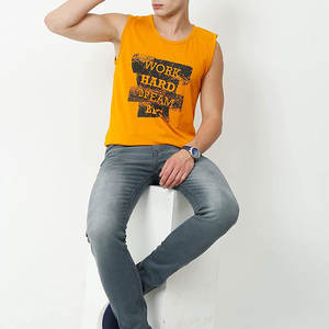 Camiseta sin Mangas de Algodón Puro para Hombre, Estilo Casual, Verano, Suave, Lavada, Ecológica, Transpirable, Personalizable, Ropa Deportiva - Product Image 5