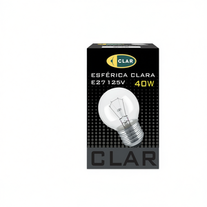 CLEAR SPHERICAL 40W 125-130V <b>E27</b> Incandescent <b>Bulbs</b> - Product Image 2