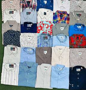 Chemises décontractées pour hommes en coton Dobby 100 % de haute qualité, personnalisables, directement de l'usine, col en V, manches longues, anti-plis, anti-bouloches - Product Image 2