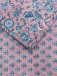 Fabrication Floral Hand Block Print 100% Pur coton Tissu Géométrique Personnalisable au mètre au taux d'usine Fournisseur H-12 - Product Image 4