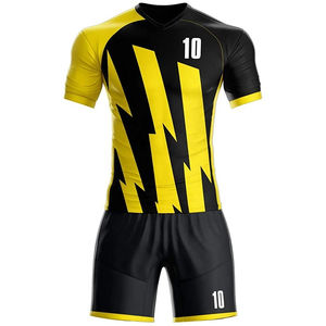Tenue d'équipe uniforme de football imprimée par sublimation 100% polyester à séchage rapide uniforme de football confortable de haute qualité - Product Image 1