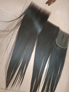 Stock du Vietnam Os droit pour Swiss HD Lace 5x5 6x6 Closure Bundles de cheveux en soie Extensions de cheveux humains personnalisables - Product Image 2