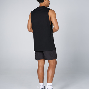 Camiseta sin mangas musculosa sin mangas con logotipo personalizado para hombre, Conjunto de camiseta y pantalones cortos, ropa deportiva informal de verano, conjunto de 2 piezas para correr en el gimnasio - Product Image 3